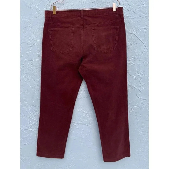 Peter Christian Mens Flat Front Corduroy Pants Cinnamon Sz W38x L30 - Picture 2 of 11